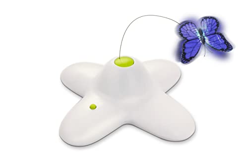 2 in 1 Cat Wand Toy with Butterfly Spinner, USB Rechargeable F921690