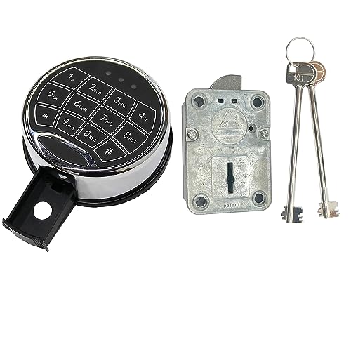 Digital Electronic Keypad Lock with Time Delay and 2 Emergency Keys I693521