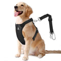 Adjustable Soft Padded Mesh Dog Vehicle Safety Vest Harness with Travel Strap and Carabiner L321