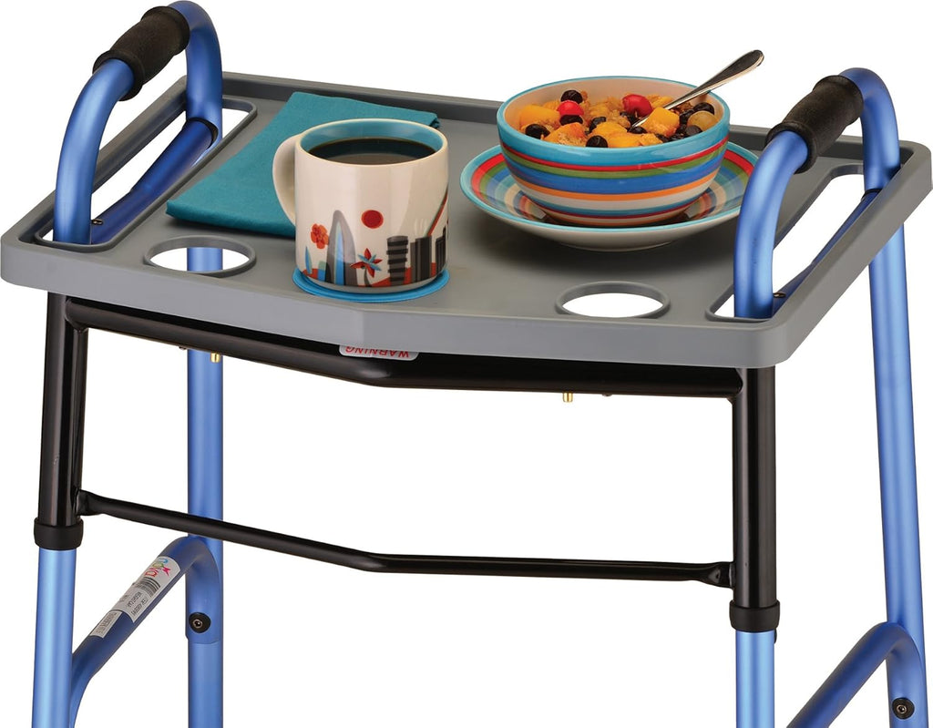 Walker Tray with 2 Cup Holders, 1 Count Q793