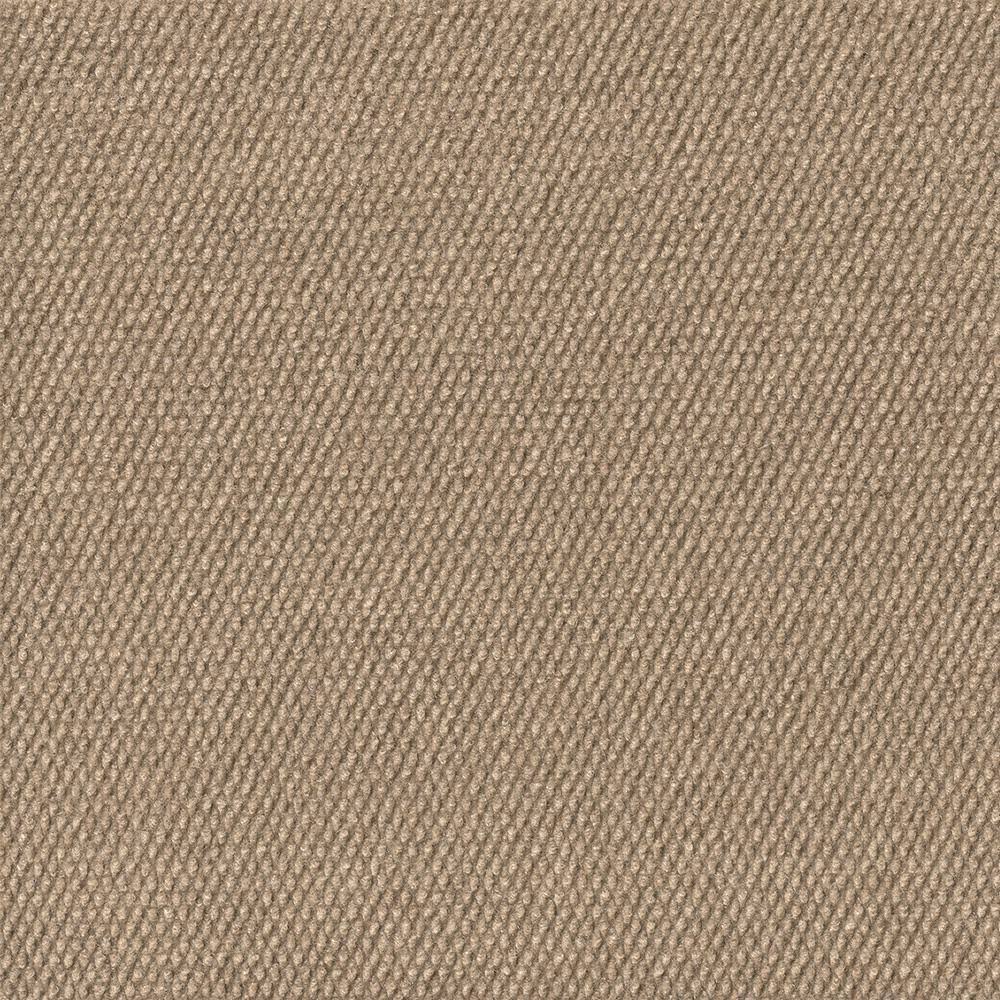 Peel and Stick Taupe Texture Carpet Tile 18 in. x 18 in. 16 Tiles/Case X162312