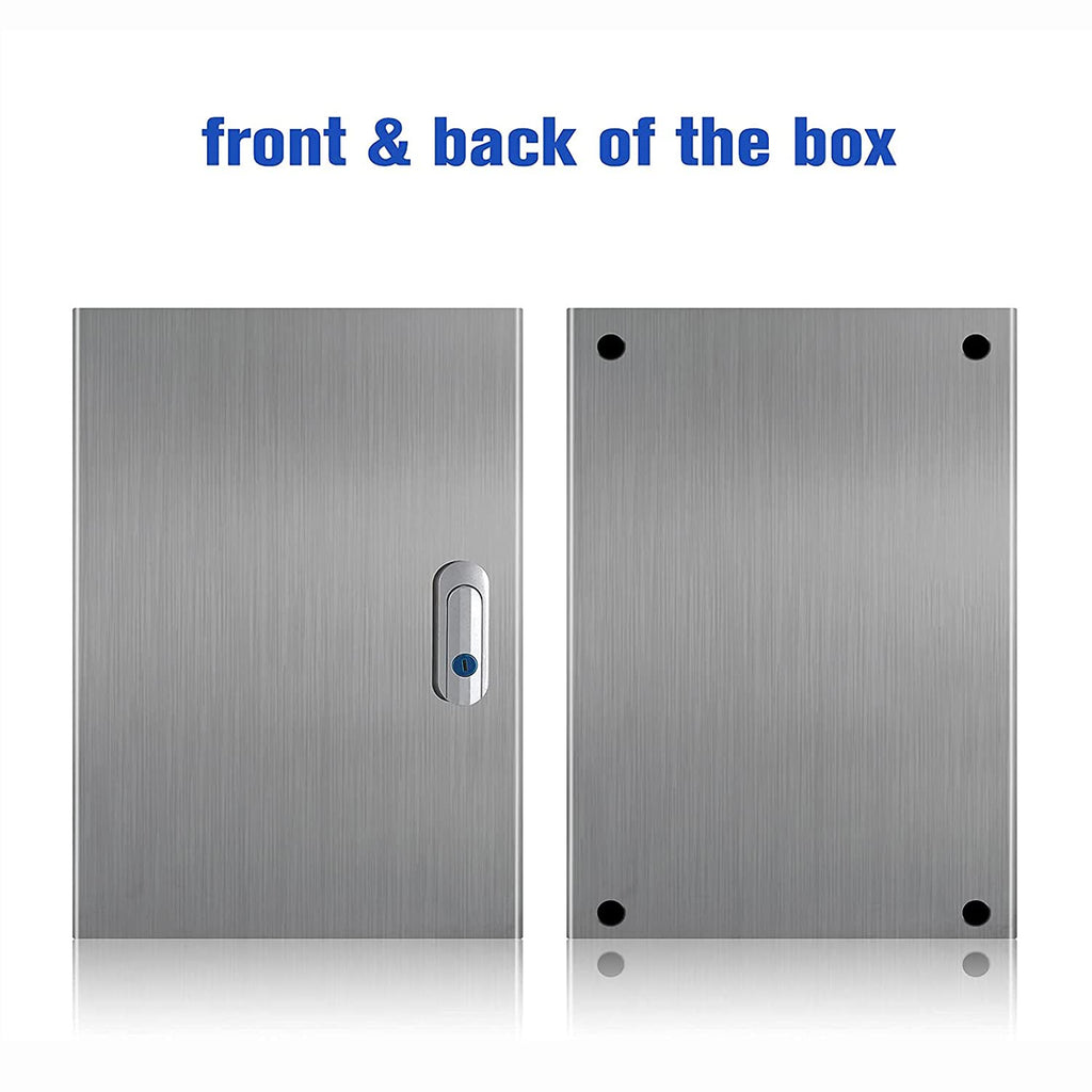 304 Stainless Steel IP65 Waterproof Junction Box with Lock T51725