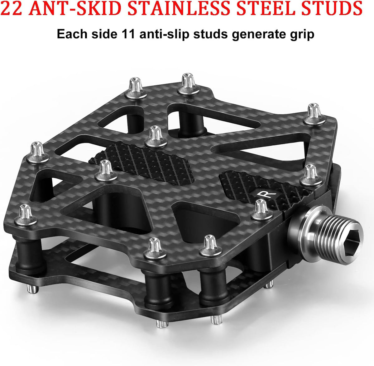 Carbon Fiber 3 Sealed Bearing Mountain Bike Pedals Z3007