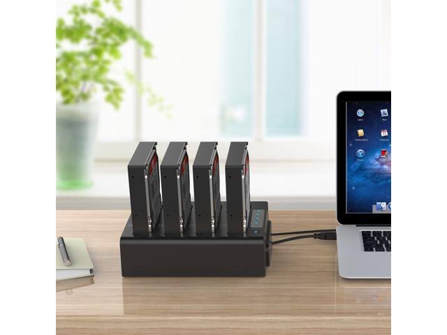 4 Bay USB 3.0 SATA Hard Drive Docking Station Black I396030