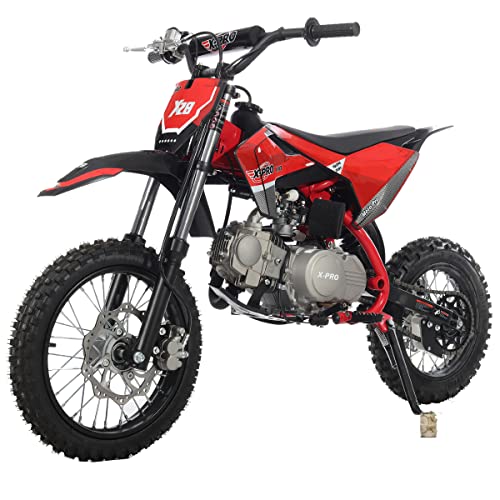110cc Dirt Bike with Semi-Automatic Transmission, Kick Start, Big 14"/12" Tires K8160