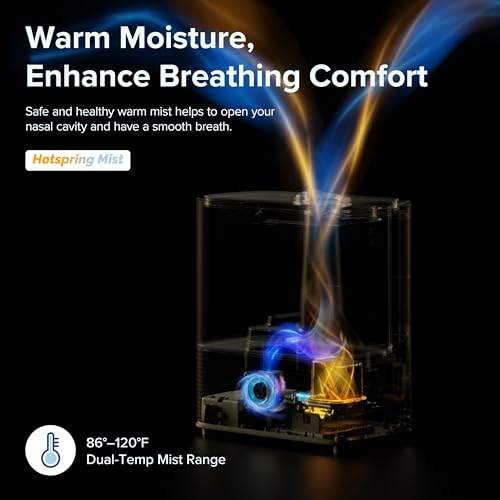 White Smart Warm and Cool Mist Humidifier L741