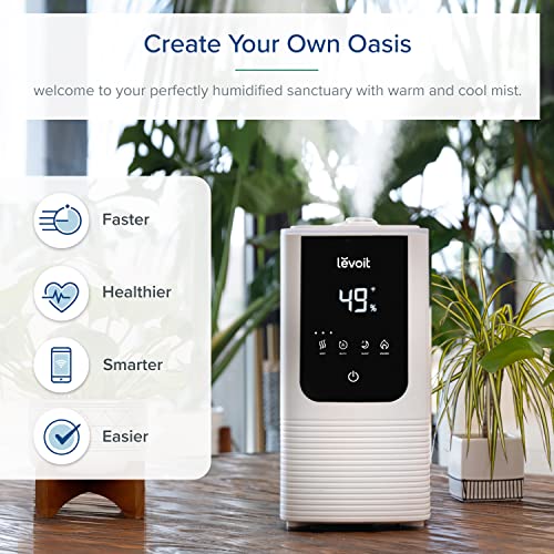 White Smart Warm and Cool Mist Humidifier L741