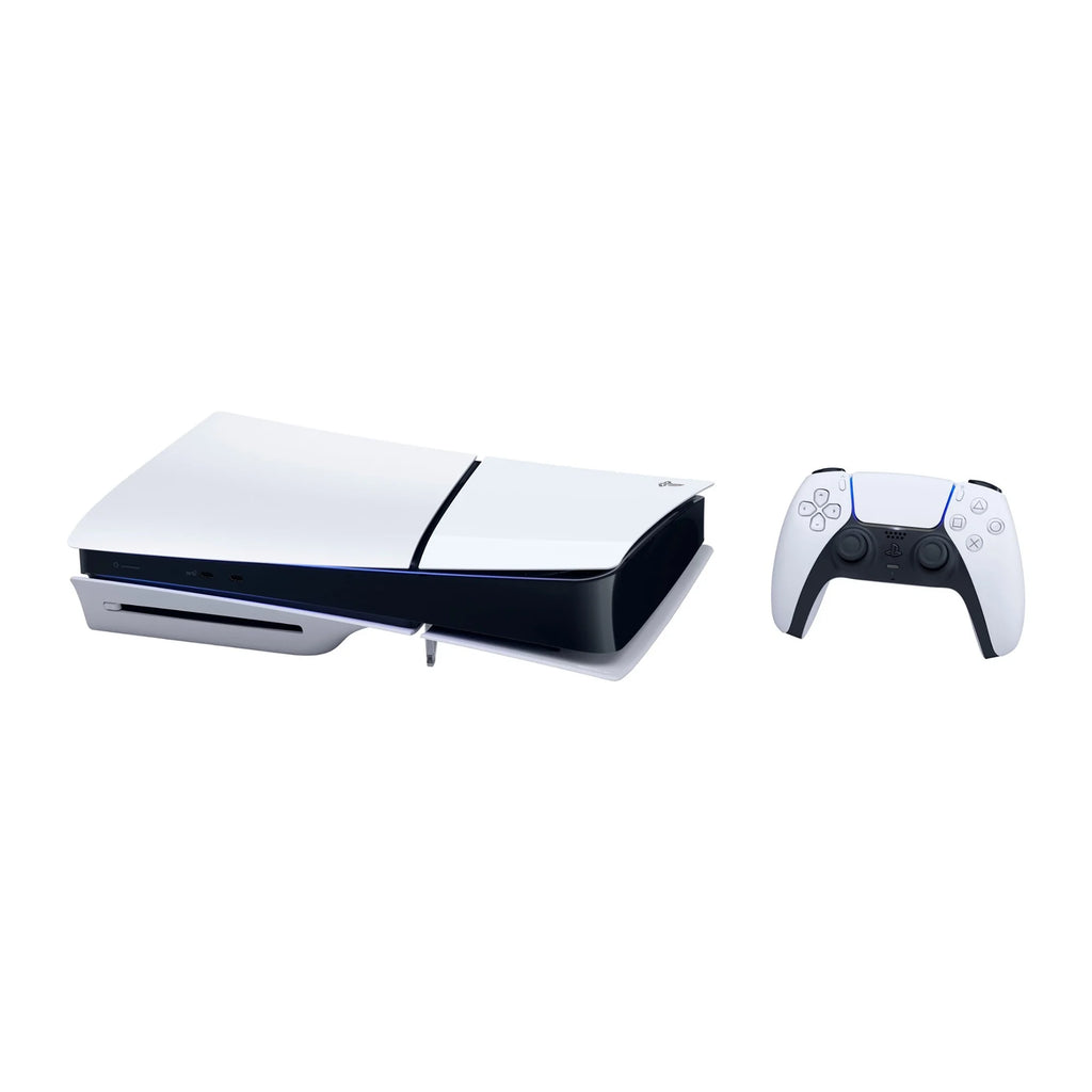 PlayStation 5 Slim Disc Edition Gaming Console with Two Controllers White and Nova Pink Dualsense B5340
