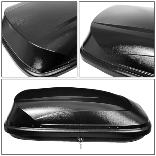 Black 110 LBS 53 X 34 X 15 Inches Lockable Rooftop Cargo Carrier E268197