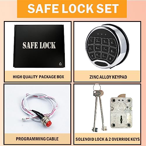 Digital Electronic Keypad Lock with Time Delay and 2 Emergency Keys I693521