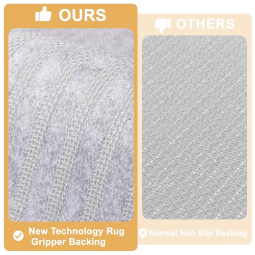 Light Taupe 20"x48" Non-Slip Washable Dog Mat Q710059