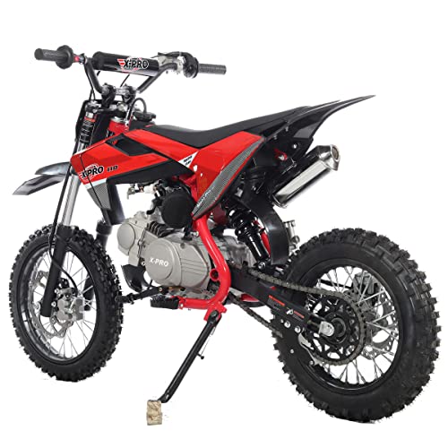 110cc Dirt Bike with Semi-Automatic Transmission, Kick Start, Big 14"/12" Tires K8160