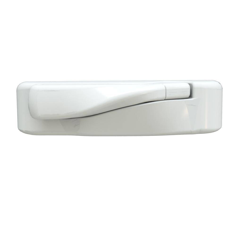 White Vinyl Awning Window with Fiberglass Mesh Screen E941898