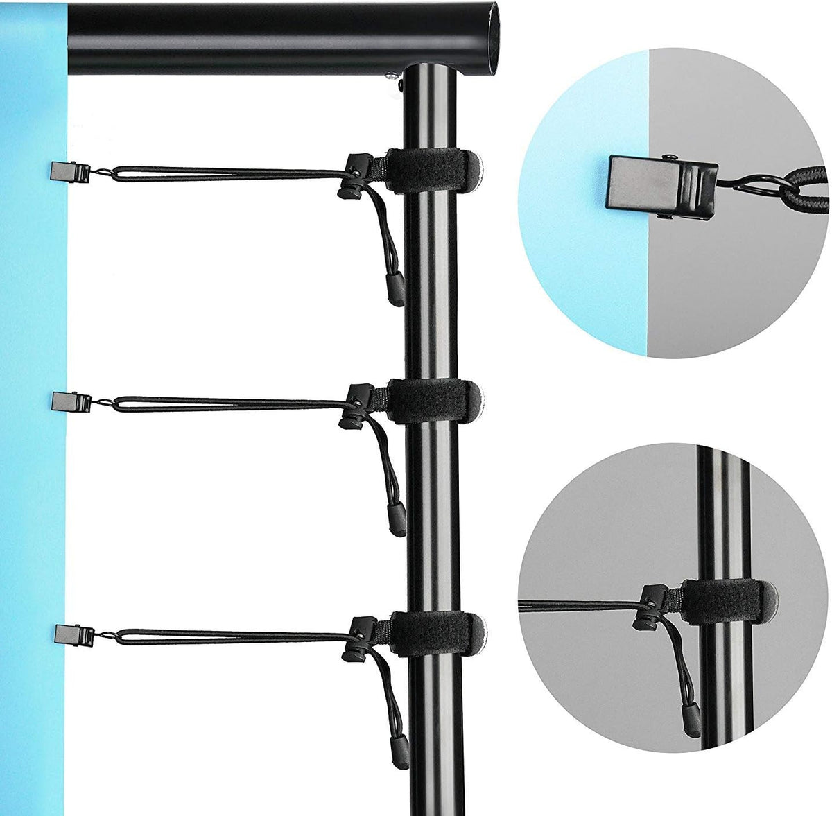 10 x 10Ft Heavy Duty Adjustable Backdrop Stand Kit with Carrying Bag C663