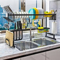 2 Tier Stainless Steel Over-The-Sink Dish Drying Rack M980786