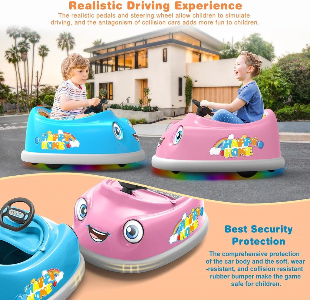Blue 12V Electric Bumper Car for Kids F11402