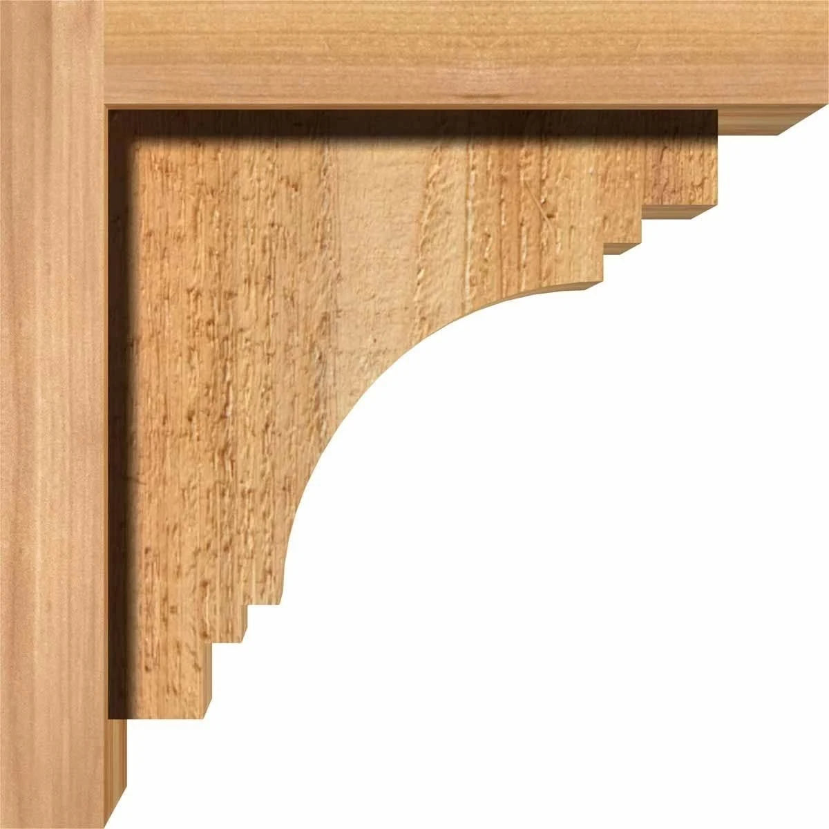 Pescadero Rough Sawn Corbel with Backplate, Western Red Cedar F411210
