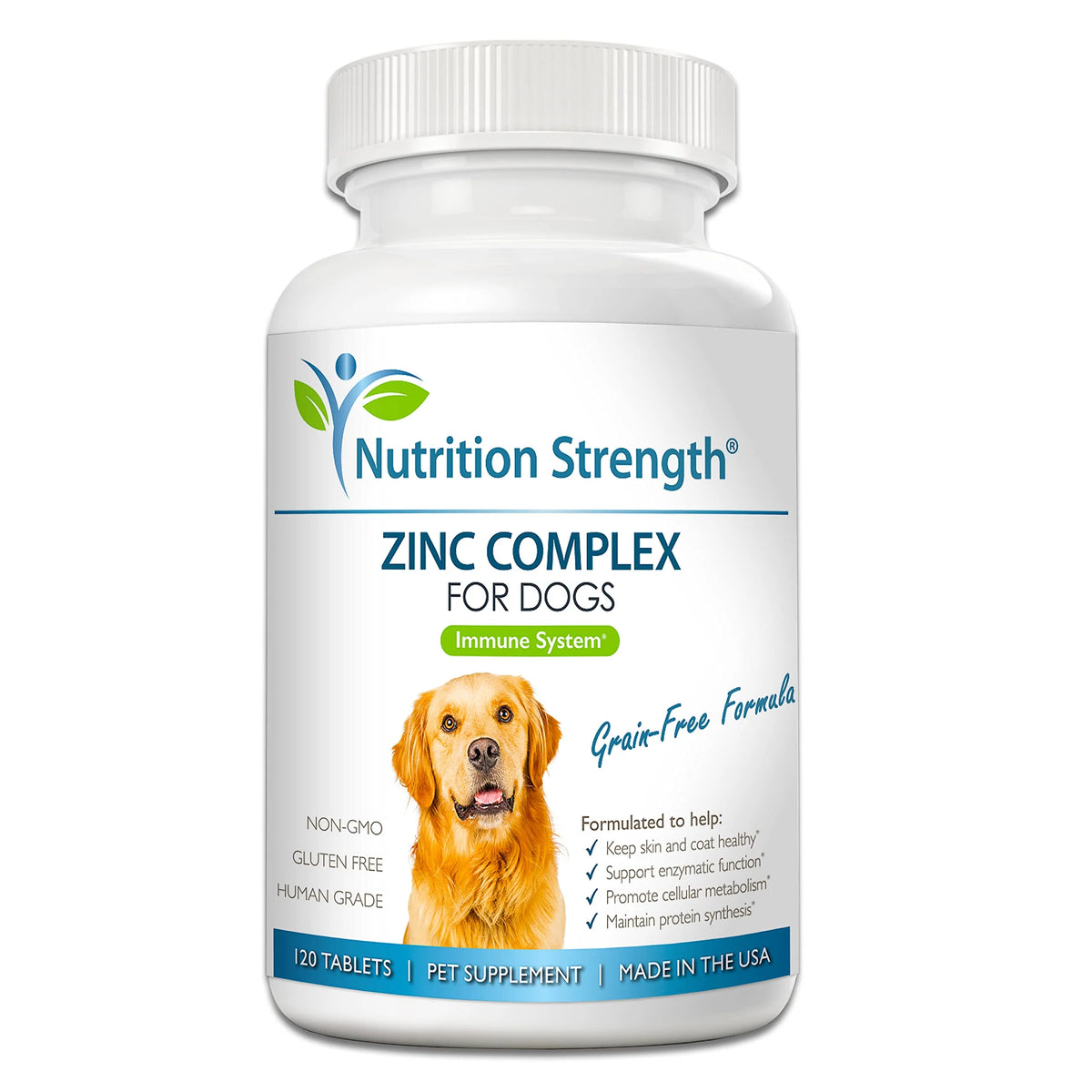 Zinc for Dogs with Biotin Folate Selenium Vitamin E 120 Chewable Tablets R9975