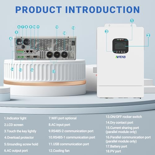 3600W Pure Sine Wave Hybrid Solar Inverter Charger O22519