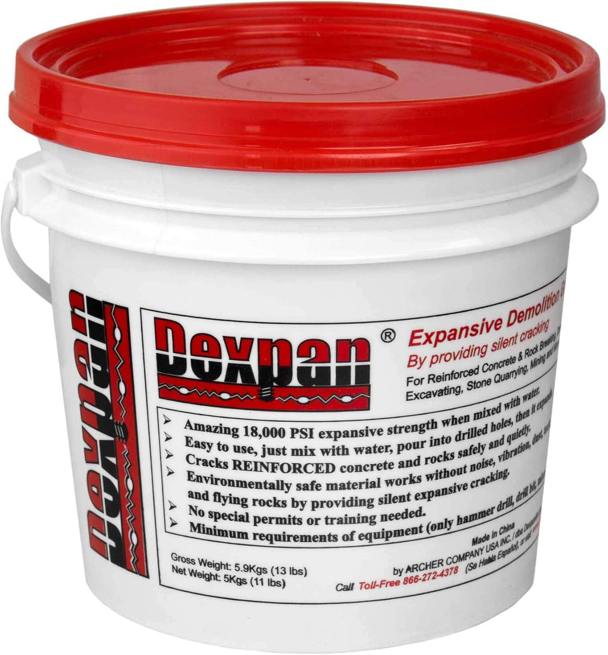 11 Lb. Expansive Demolition Grout, Pack of 2 F54395
