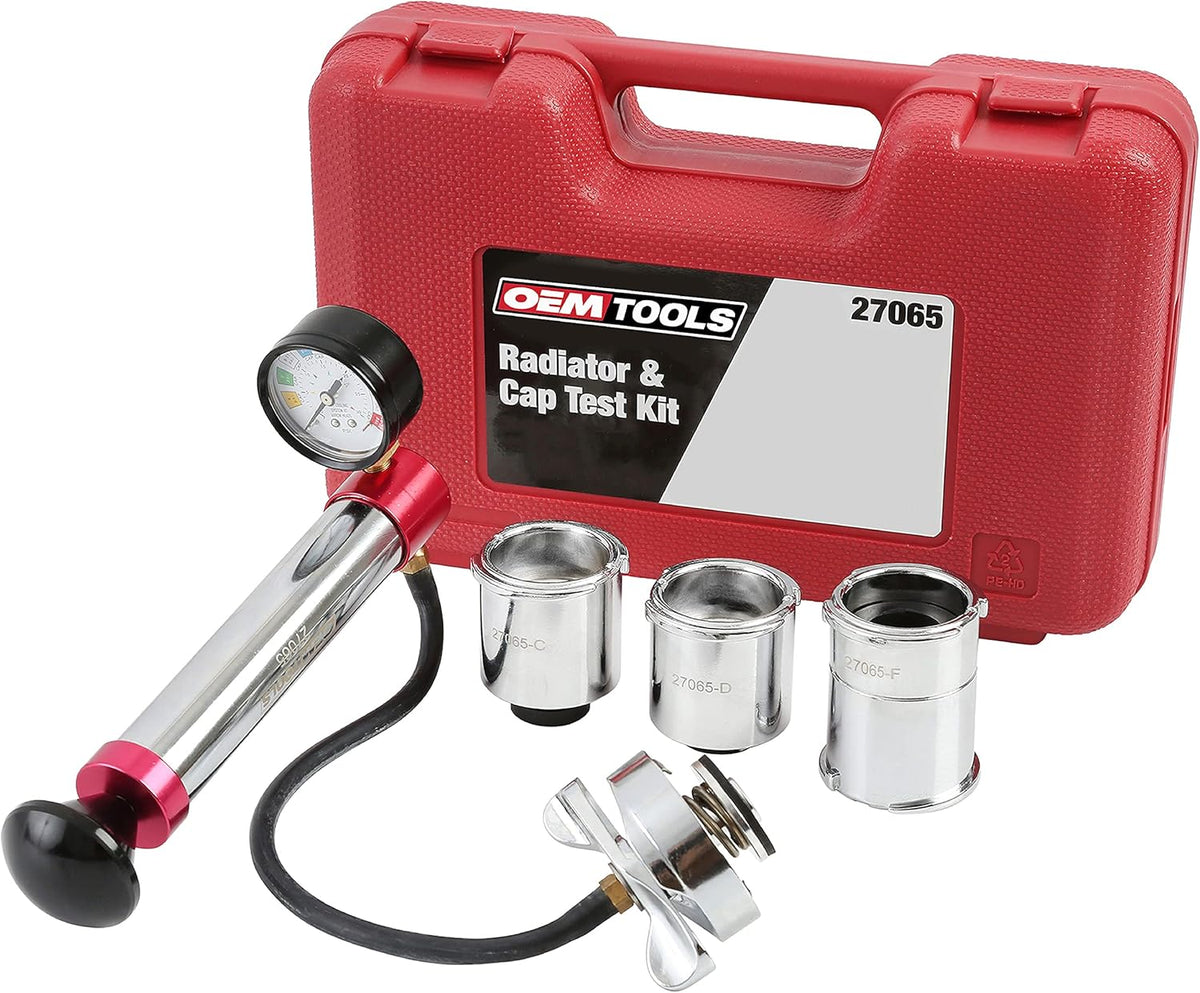 Radiator and Cap Test Kit, Pressure Tester for Coolant System I3190