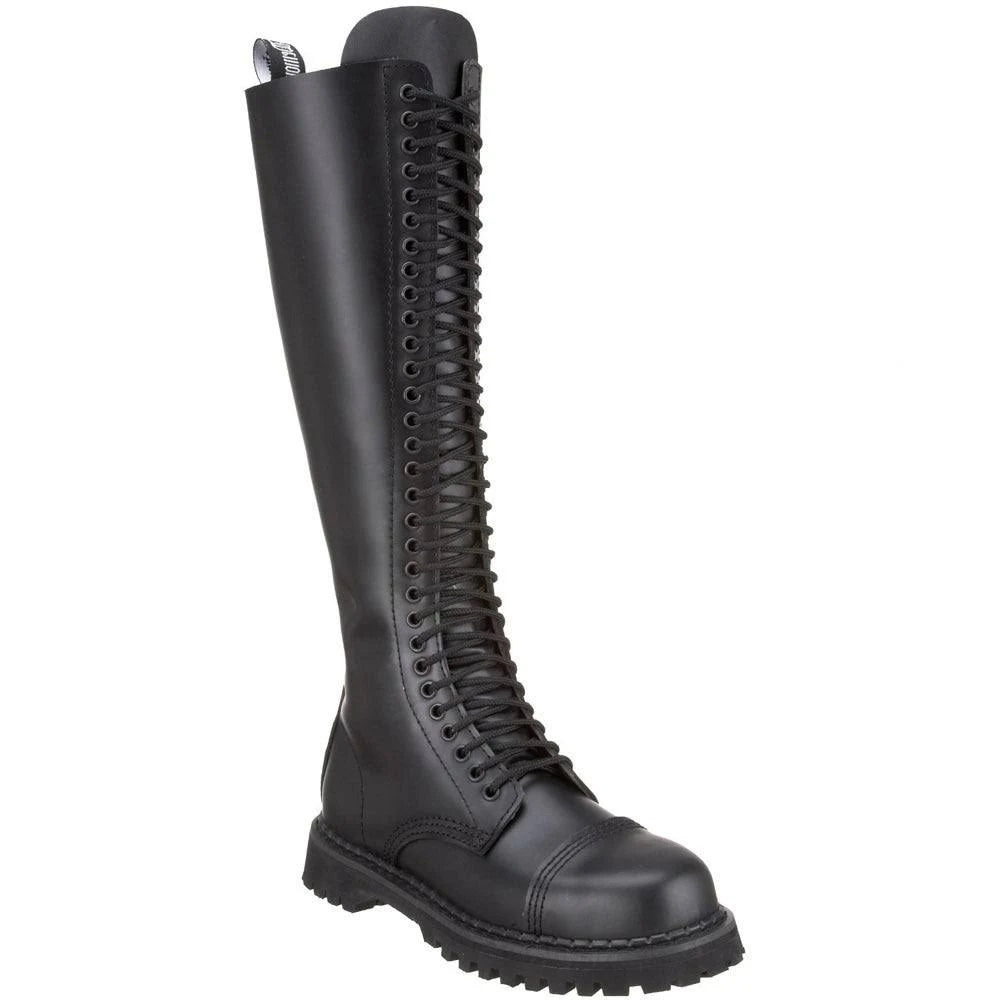 Black Leather Shoes J77042