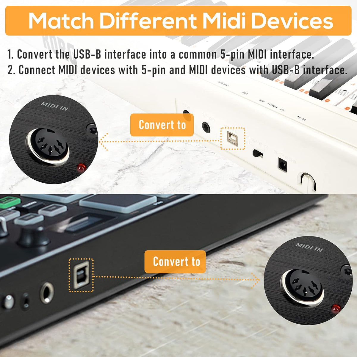 USB to MIDI Converter MIDI Interface C85811