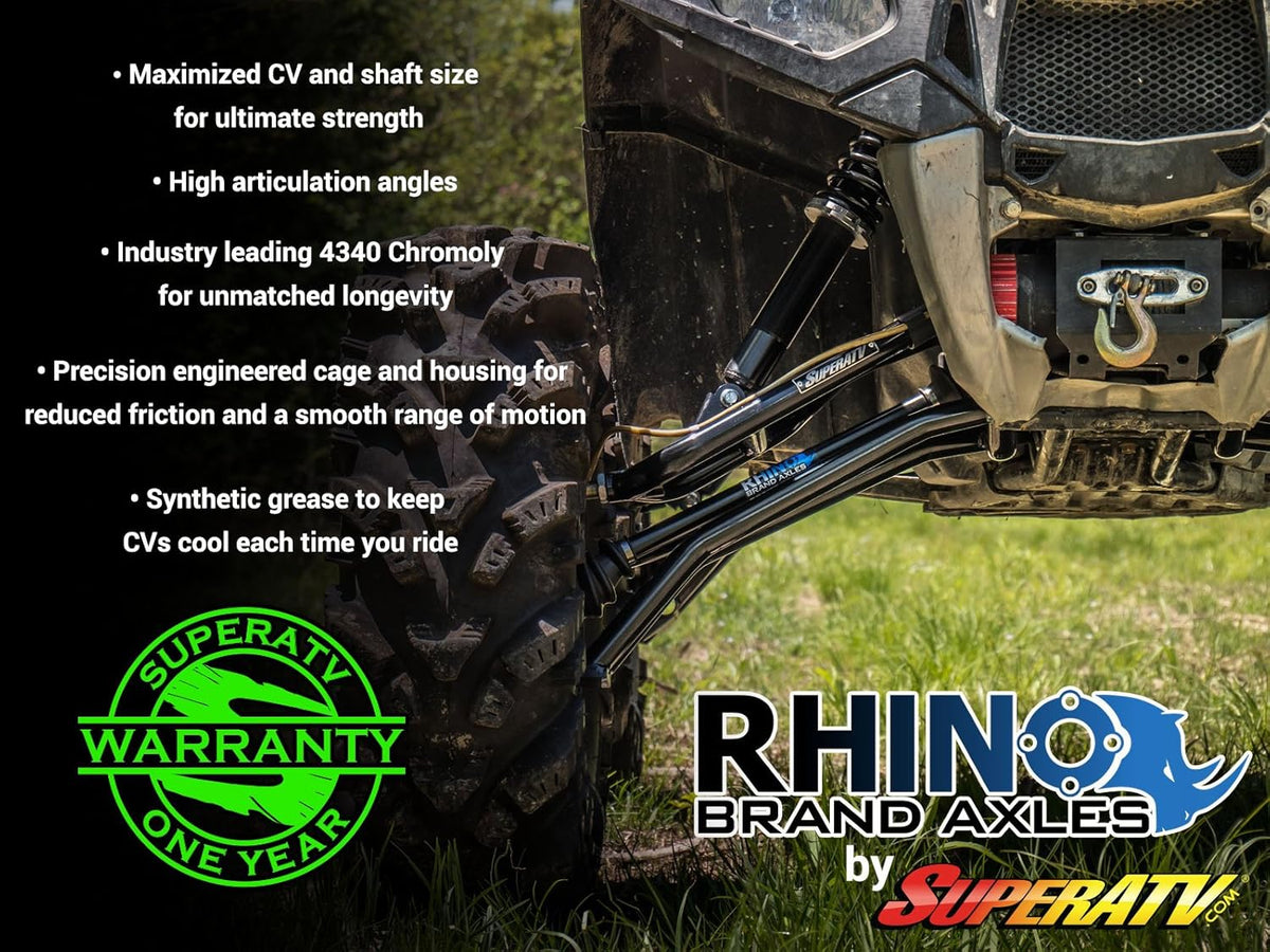 Front Axle for Polaris Sportsman 550/850 / 1000, 4340 Chromoly Steel O221350