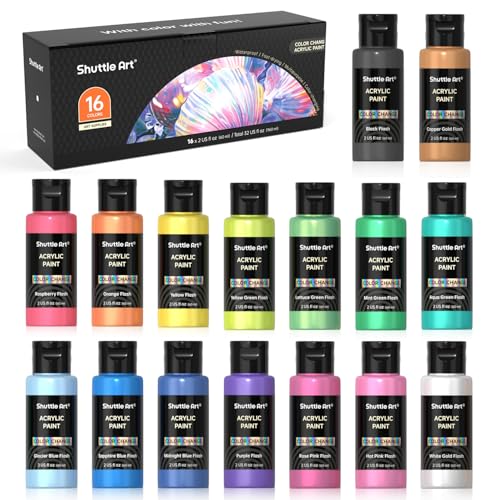 50 Colors Acrylic Paint Set 2oz/60ml Bottles N715