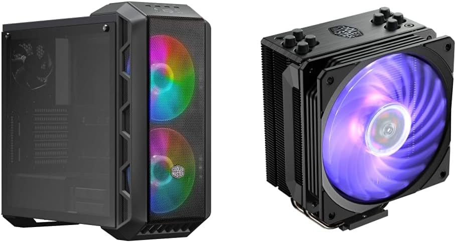 Tempered Glass Side Panel Carrying Handle RGB Fans CPU Air Cooler P640229