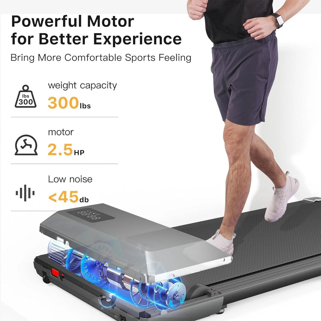 2 in 1 Under Desk Treadmill with Remote Control W71310