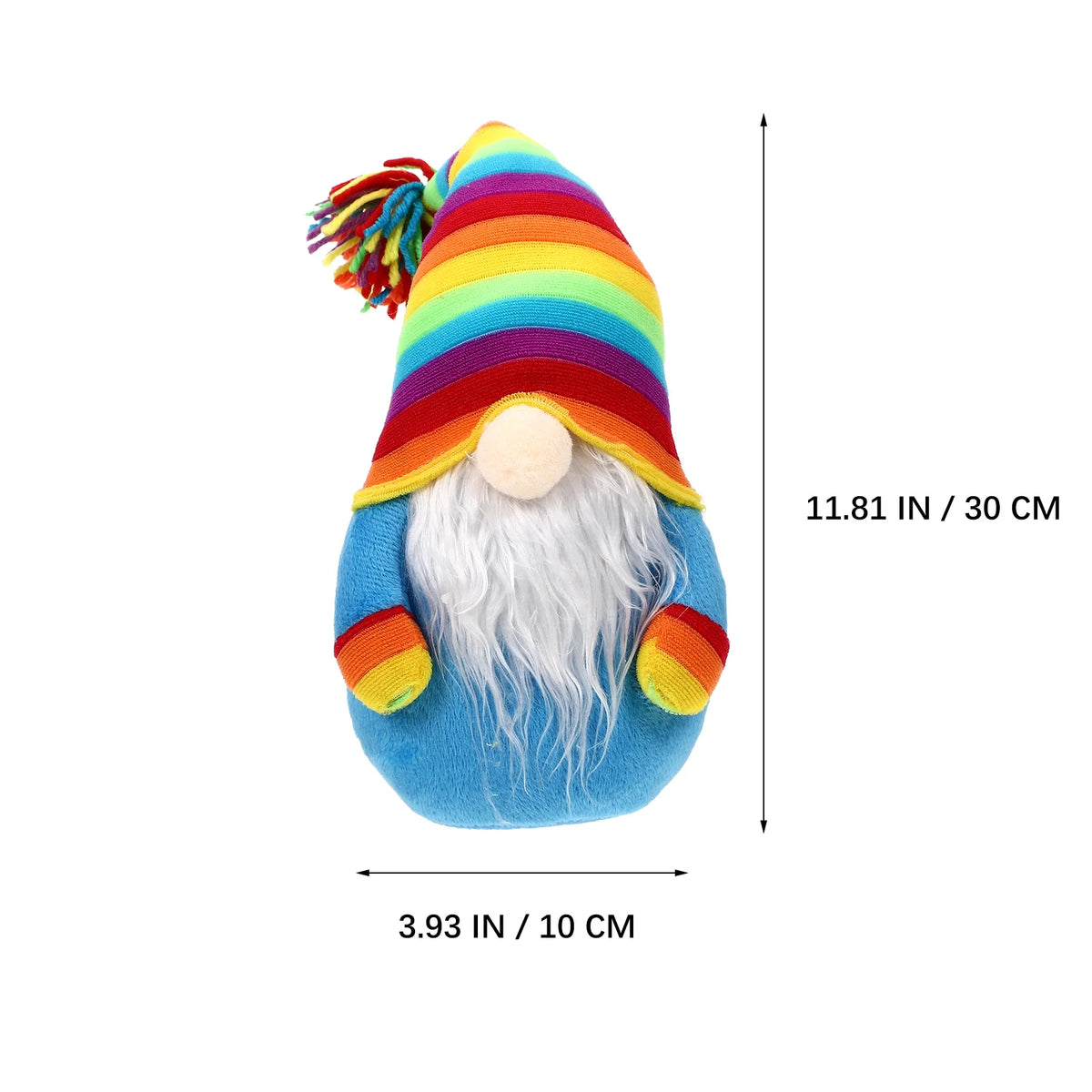 Rainbow Plush Gnome Doll Stuffed Decor K1748