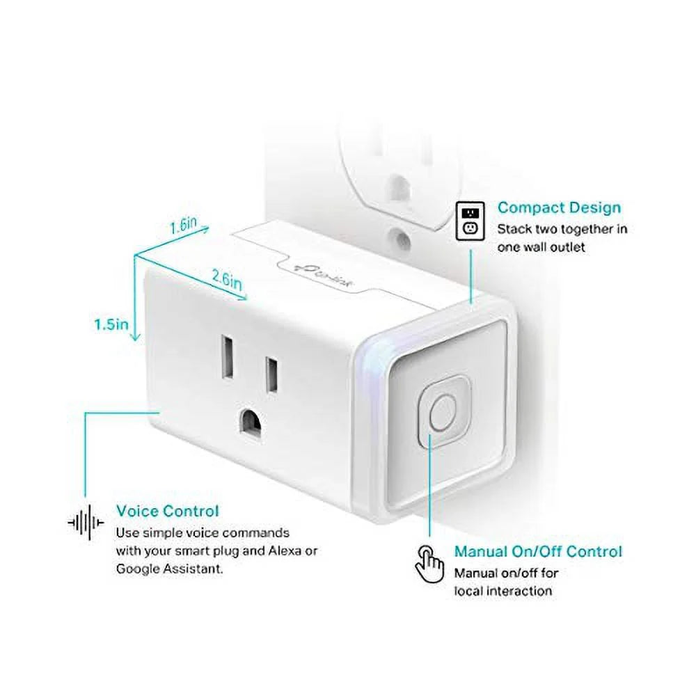 White 15 Amp Smart Plug 3-Pack C255