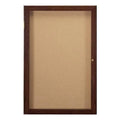 Enclosed Tackboard Wood Frame 24 x 36 F30569
