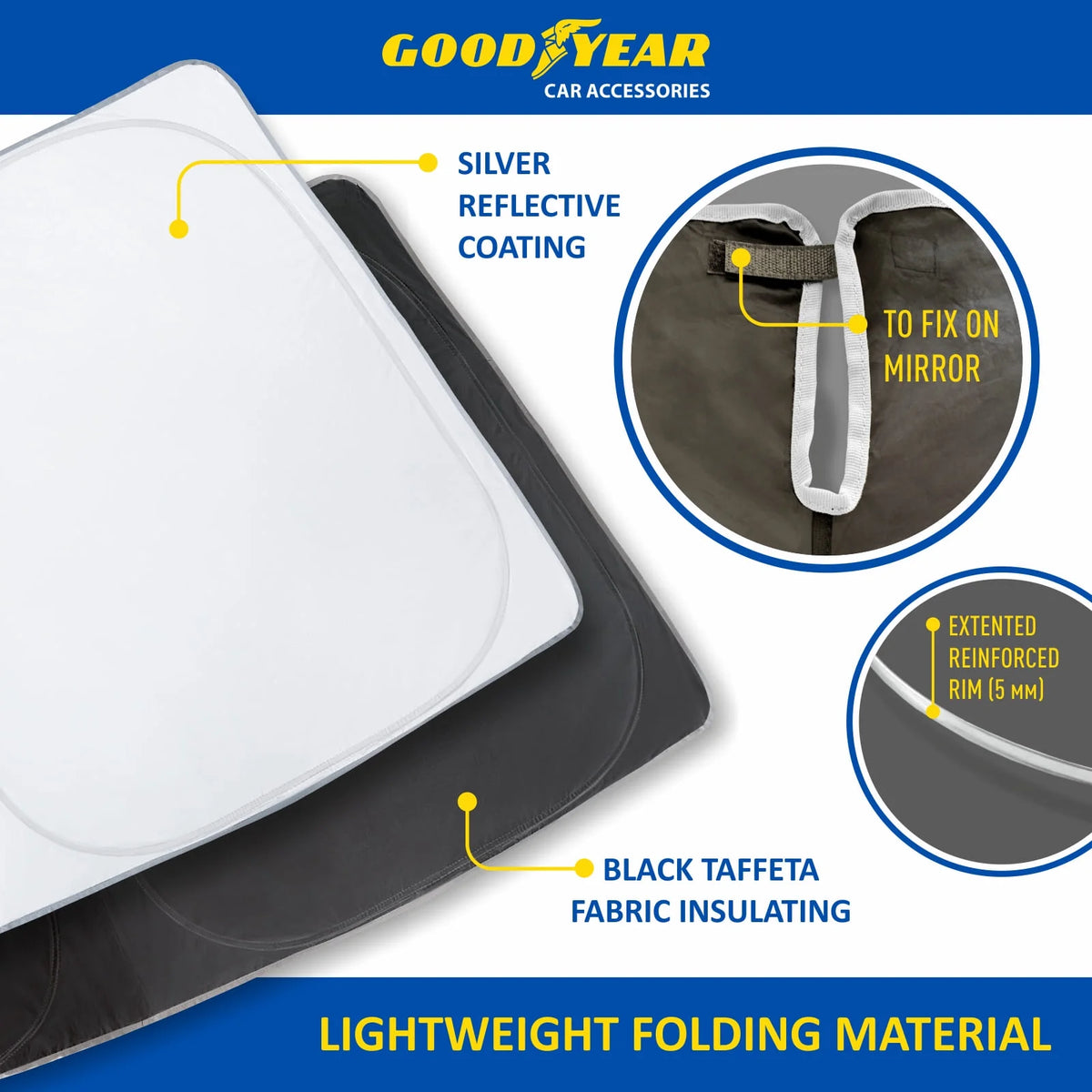 Foldable Windshield Sun Shade for Ford Escape 2020-2023 K2247