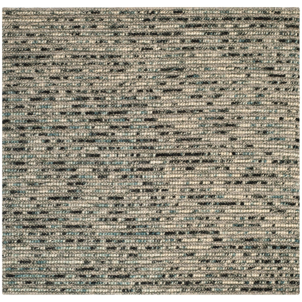 Grey Multi Braided Striped Area Rug 4' x 6' U852519