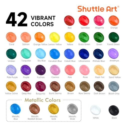 50 Colors Acrylic Paint Set 2oz/60ml Bottles N715
