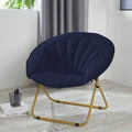 Navy Velvet Papasan Chair W66050