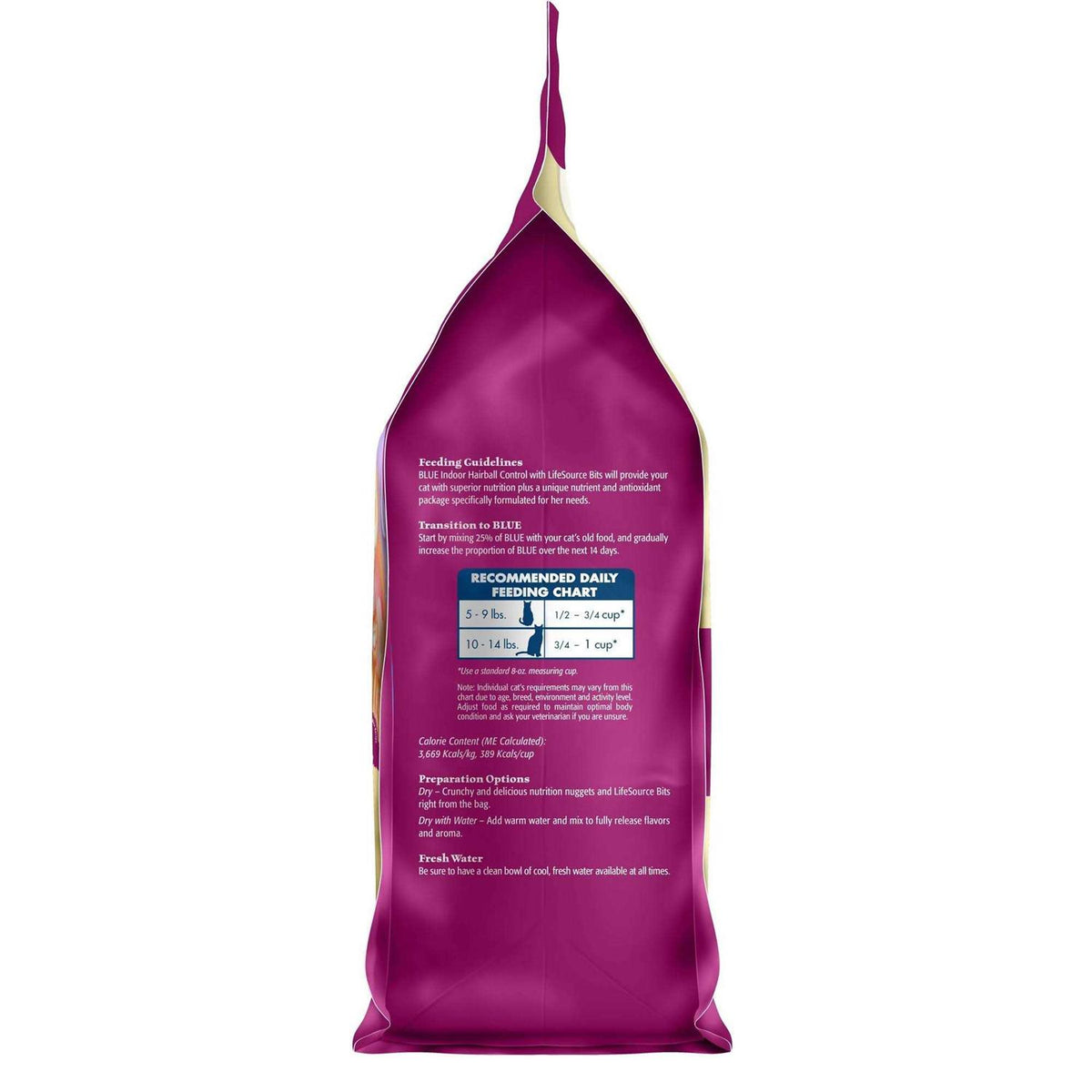 Blue Indoor Hairball Control Dry Cat Food B46626