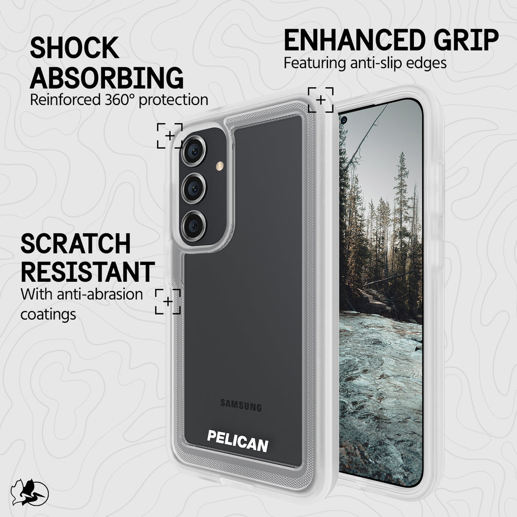 Clear Samsung Galaxy S24 Case with Belt Clip Holster O281956