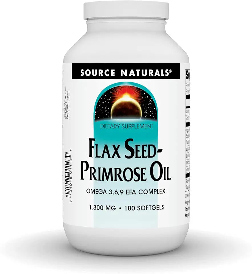 Flax Seed-Primrose Oil 1300mg 180 Softgels O909