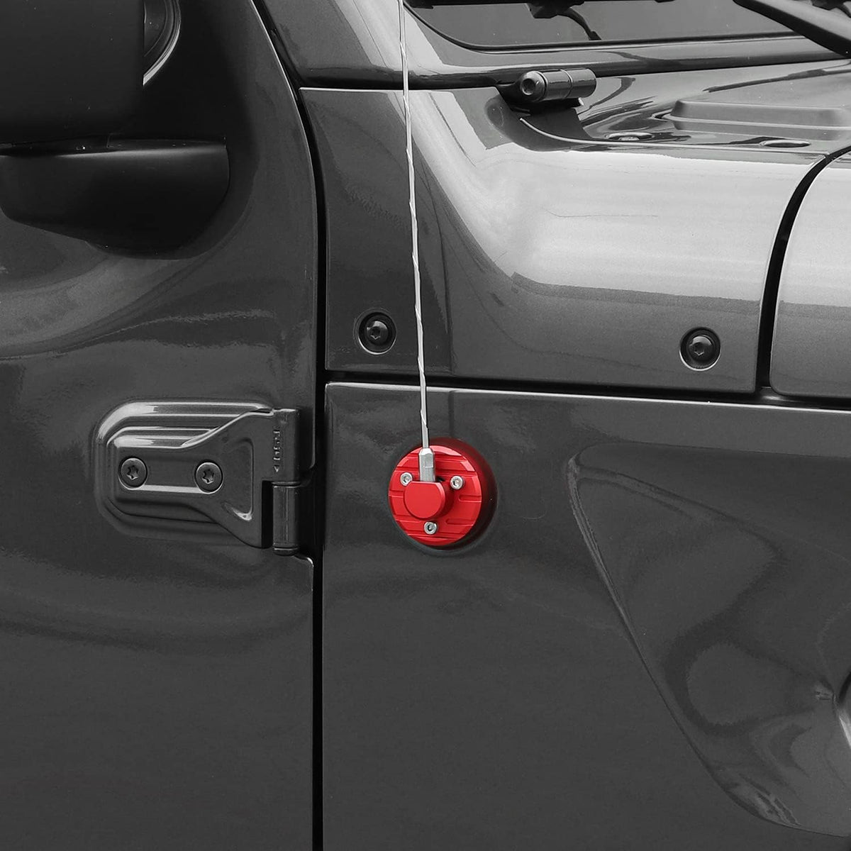 Red Aluminum Antenna Base Pack of 2 D4940