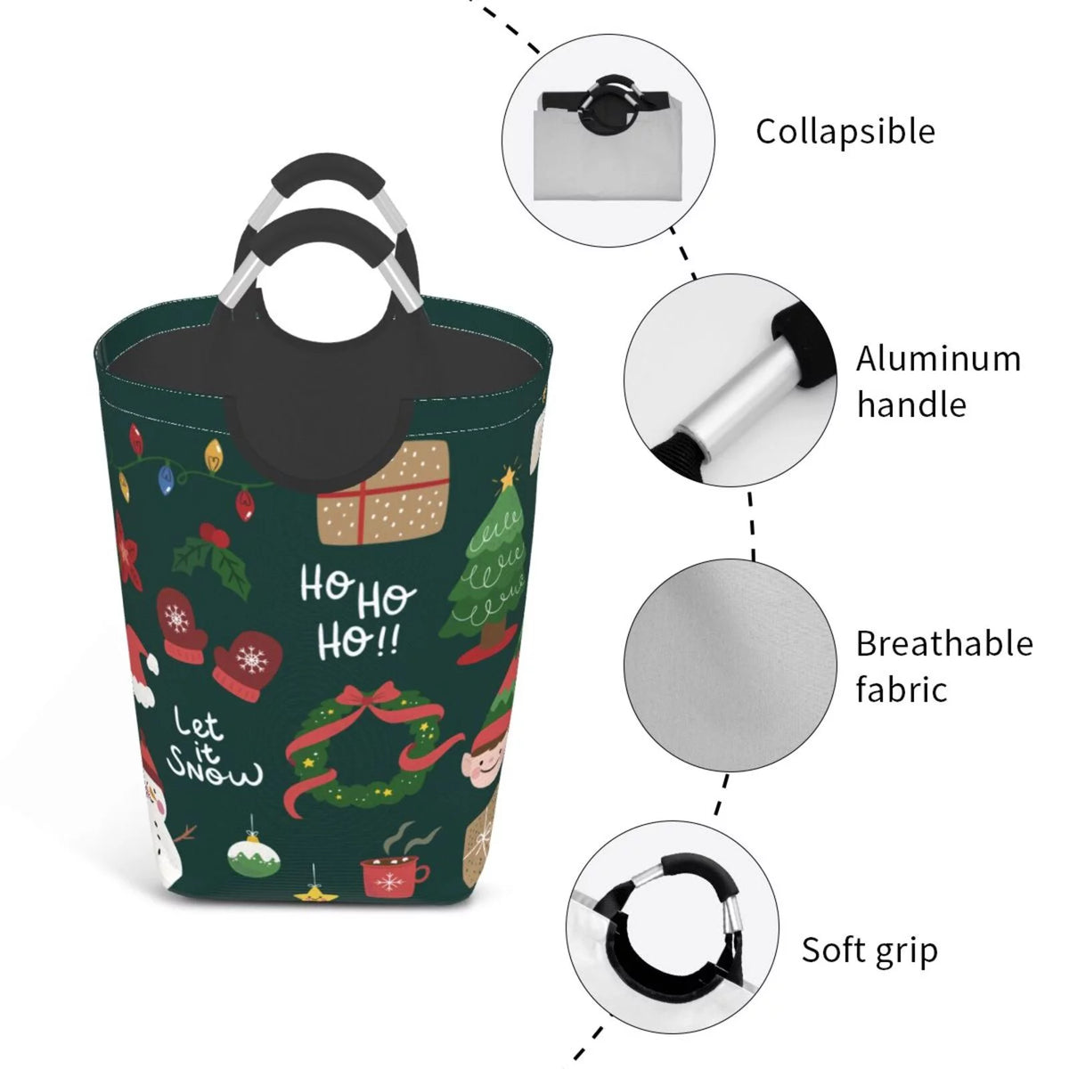 Collapsible Laundry Basket Hamper V612300