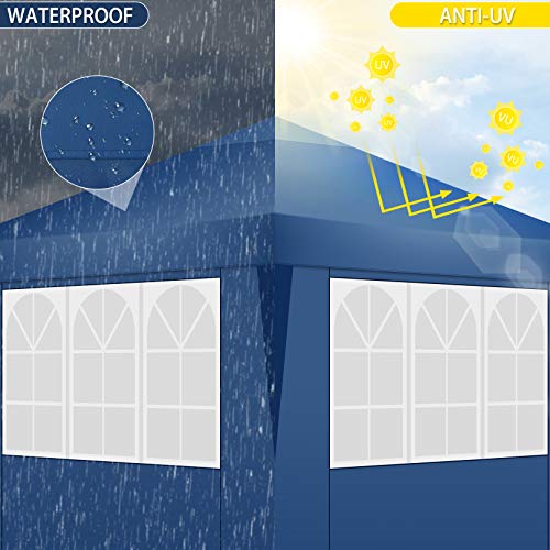 10x20 Pop Up Canopy Tent with 6 Sidewalls White W31979