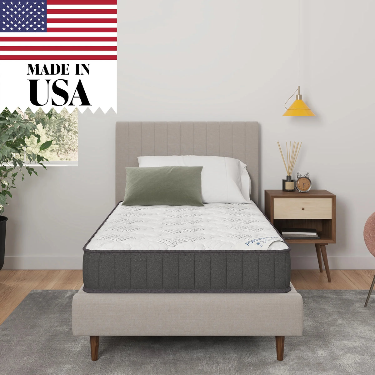 Twin Firm Tight Top Hybrid Mattress E4627