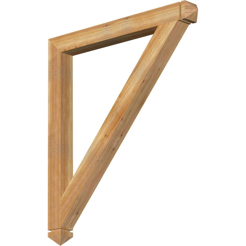 Traditional Arts & Crafts Rough Sawn Bracket, Western Red Cedar I137
