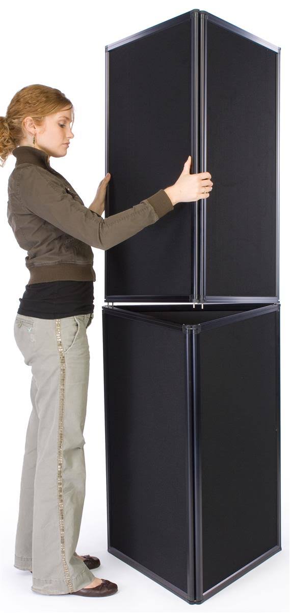 6 Panel Black Trade Show Display V679172