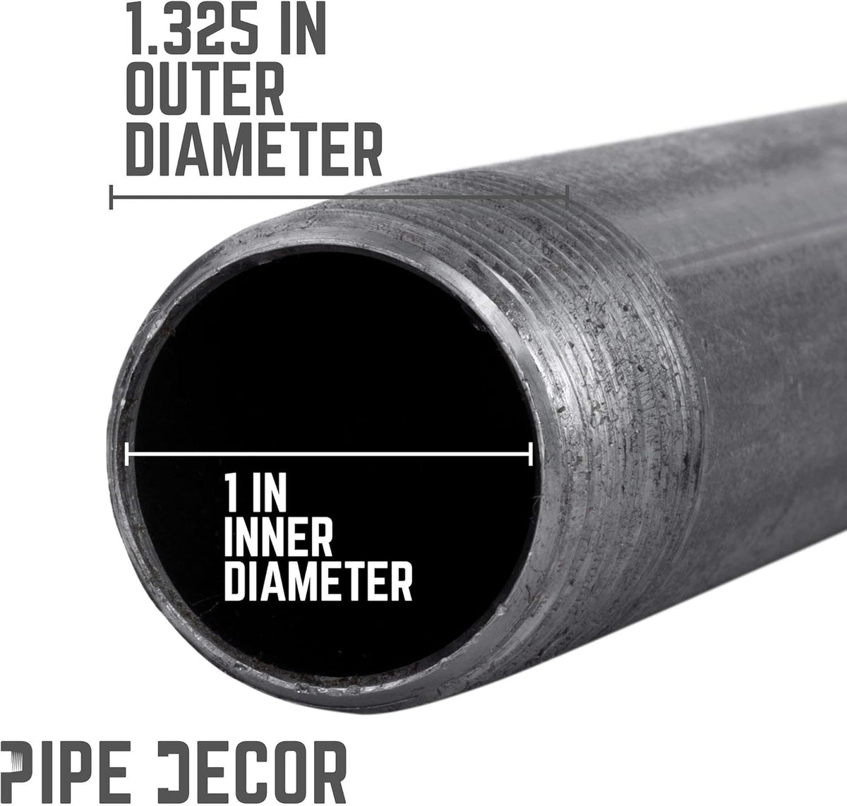 Industrial Steel Grey Cast Iron Pipe Connector, Pack of 2 E92115