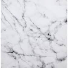 White Faux Marble Round End Table Y2108
