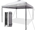 Pop-Up Canopy Tent 10'x10' Straight Leg Shelter with Wheeled Carry Bag, Silver S781